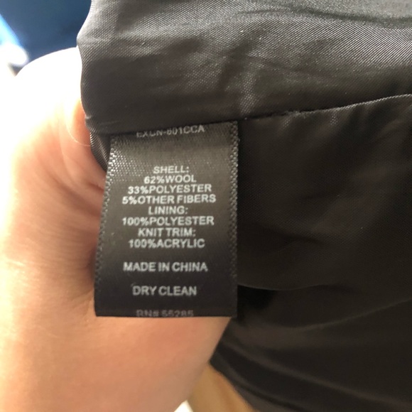 Express black double breasted wool blend trench - Picture 8 of 8